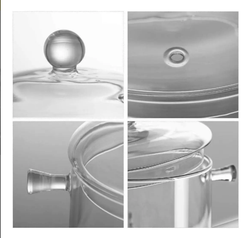 Olla de Vidrio con Tapa 1.5 L