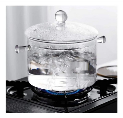 Olla de Vidrio con Tapa 1.5 L